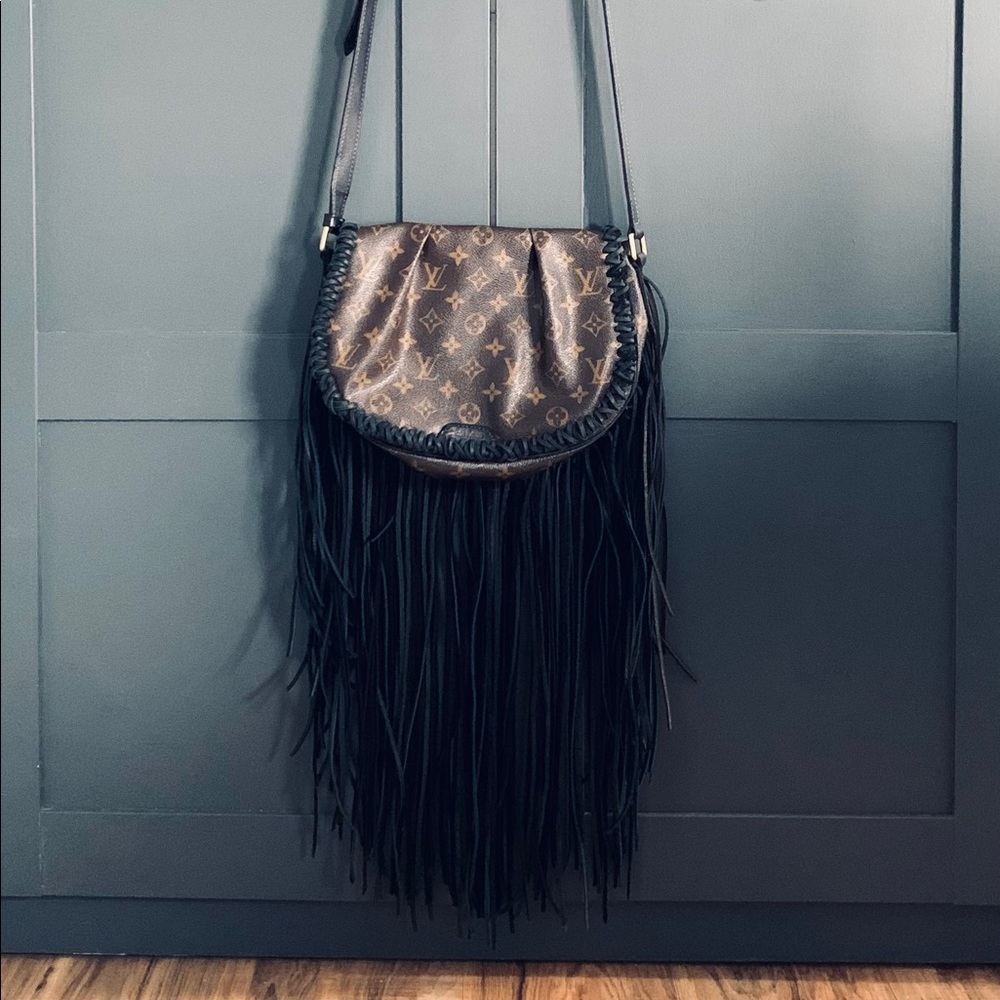 Upcycled Authentic Louis Vuitton Fringe Bag